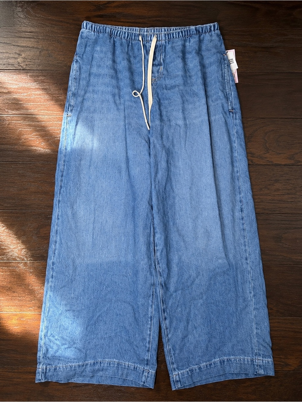wild fable Mid-Rise Pull On Wide Leg Jeans Sz S NWT